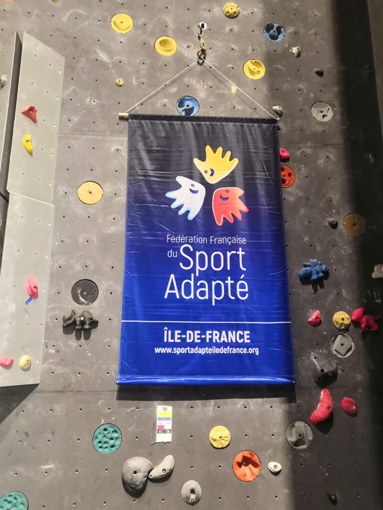 Championnat Ile de France de sport adapté escalade